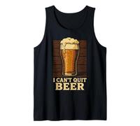 Vaso de Pinta con Texto en inglés I Can't Quit Beer Camiseta sin Mangas