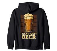 Vaso de Pinta con Texto en inglés I Can't Quit Beer Sudadera con Capucha