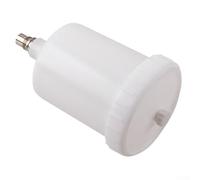 Vaso de pintura HVLP de plástico compatible con pistola pulverizadora sata conector jet para serie A4, color blanco, resistente, fácil de instalar, práctico para trabajos de pintura en el sector del