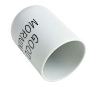 Vaso de PP de fondo estable para baño y entornos de viaje, soporte para cepillo de dientes y almacenamiento de agua, 400 ml (gris)