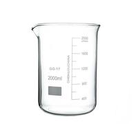 Vaso de precipitados de laboratorio, Forma Baja Del Cubilete Vidrio De Borosilicato Laboratorio Con La Capacidad 50ml A 3000ml Canalón Medidor 1pc(2000)