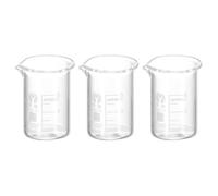 Vaso de precipitados de laboratorio, Vaso de precipitados vidrio borosilicato forma baja 5 ml, pico graduado, 20 x 31 mm, 3/10 piezas, uso en laboratorio cocina
