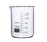 Vaso de precipitados, Vaso De Vidrio Borosilicato 150 Ml Forma Baja Con Pico for Laboratorio Química 1 Pieza