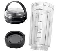 Vaso de Repuesto con Tapa para Ninja Blast Batidora Portátil BC151 BC100-Serie, Tapa de Repuesto con Asa, Recipiente Mezclador de Repuesto (530 ml)