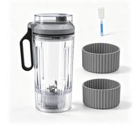 Vaso de Repuesto con Tapa para Ninja Blast Batidora Portátil BC251 Serie | 22 oz Vasos Licuadores con Tapa a Prueba de Fugas Recipiente Mezclador de Repuesto para Ninja CL255B, CO255B, BC251QxH,C251GY