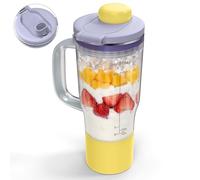 Vaso de repuesto para licuadora Ninja BlendBOSS, vaso de viaje con tapa para beber y sellar, compatible con licuadora Ninja DB301 DB351 (limonada lavanda)