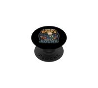 Vaso de Rock Retro Extra Redondo con Texto en inglés I Like My Rocks PopSockets PopGrip Adhesivo