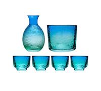 Vaso de sake japonés: elegante vaso de vidrio para beber, taza fría de sake, diseño de decoración duradera, vajilla multiusos | Ideal para en casa, restaurantes, whisky, vodka, cerveza o
