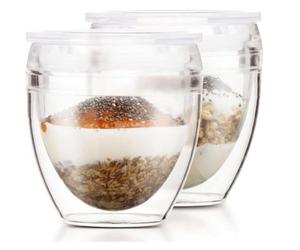 Vaso de viaje Bodum Pavina To Go Doble Pared 200 ml Set de 2