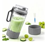 Vaso de viaje de repuesto para Ninja Blast Max BC251 Serie 650 ml | Vaso Blender de 22 oz, con apertura para beber y tapa antigoteo, antideslizante, compatible con CL255B CO255B BC251QxH C251GY
