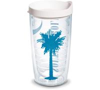 Vaso de viaje Tervis South Carolina, de doble pared, fabricado en EE. UU., con aislamiento que mantiene las bebidas fr as y calientes, 16 oz, Col