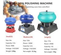 Vaso De VibracióN Profesional, MáQuina Pulidora Vibratoria De Jade, Tambor De Pulido Vibratorio, Pulidora De Fundas De JoyeríA, Amoladora Vibratoria, FáCil De Operar,for Pulir Piezas De Metal Piezas(M