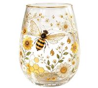 Vaso De Vidrio Decorativo Taza Para Café Con Relieve De Aves Y Abejas 414