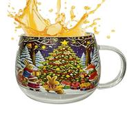 Vaso De Vidrio Navideño Vasos Festivos 300 ml
