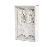 Vaso De Vino Con Encaje Floral Y De Imitación Para