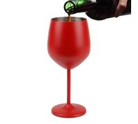 Vaso de vino genérico de acero inoxidable, copas de vino grandes de varilla alta para el - Copas de pie con una buena lámpara de araña para restaurante, fiesta, bar y familia