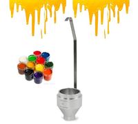 Vaso de viscosidad de inmersión con boquilla de acero inoxidable para una medición precisa de la pintura y el flujo de líquidos