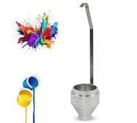 Vaso de viscosidad de inmersión con boquilla de flujo de acero inoxidable para una medición precisa de pintura y fluidos