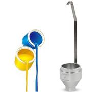 Vaso de viscosidad de pintura, taza de inmersión de mano para probar pinturas, recubrimientos, tintas, aceites, tintes y salsas, volumen 100 ml, boquilla de flujo de diámetro 4/6 mm