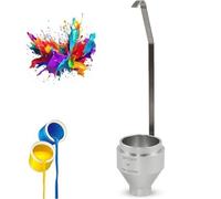 Vaso de viscosidad de pintura: vaso de inmersión DIN de 100 ± 1 ml con boquillas de flujo de 4 mm y 6 mm para probar tintas, revestimientos y pinturas