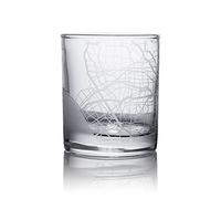 Vaso de whisky de mapa de la ciudad de Los Ángeles, regalo único, 10.5 onzas