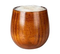 Vaso de whisky - Taza de madera rústica y antigua, duradera, hecha a mano, diseño de barril delgado, construcción estable con mango cómodo, ideal para beber vino, whis