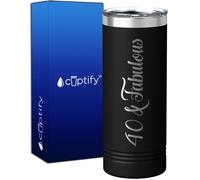 Vaso delgado de 22 oz ""40 & Fabulous"", regalo para 40 cumplea os de mujer, con decoraciones negras, divertido regalo, taza con aislamiento al vac