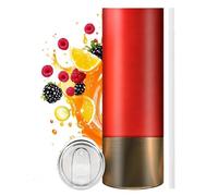 Vaso delgado de café de acero inoxidable con tapa y popote, doble pared, 591 ml, vaso delgado para café, para hogar, escuela, oficina, exploraciones al aire libre, camping, picnic, viajes