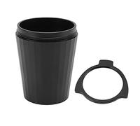 Vaso dosificador de café de 54 mm, portafiltro de aleación de aluminio, taza dosificadora para, color negro, fácil de usar, gran capacidad, diseño universal para baristas y