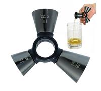 Vaso Dosificador De Cóctel - Dosificador De 3 Extremidades De Acero Inoxidable Robusto Y,Vaso De Cóctel Para Cocina Y Hogar | Para Adultos, Camareros, Entusiasta De Cócteles, Principiantes