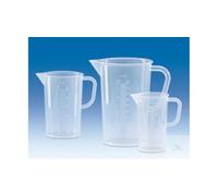 Vaso dosificador Vitlab®, PP, escala elevada, 250 ml, diámetro 74 mm, altura 120 mm
