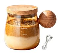 Vaso eléctrico para mezclar con mango cómodo | Taza mezcladora de alta velocidad para leche, miel en polvo, hogar, gimnasio, picnic, camping, viajes, dormitorio