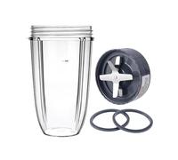 Vaso Exprimidor Con Tapa For Soporte De Cuchillos, Compatible Con Nutribullet, Cuchilla Extractora Nb600w/Pro 900w, Piezas De Repuesto For Licuadora De Vaso Grande De 32oz