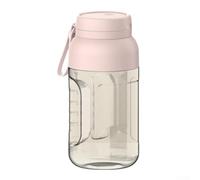 Vaso exprimidor convenientemente portátil de 1200 ml con un programa de seguridad integrado para un funcionamiento seguro (rosa)