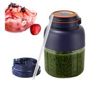 Vaso Exprimidor Portátil | 1300ml Vaso Mezclador Eléctrico Ajustable | Licuadora Portátil Personal - para Batidos Zumos Café Bebidas Comida Viajes Gimnasio Aire Libre Playa Picnic