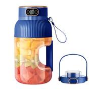 Vaso exprimidor portátil, licuadora de jugo de 1200 ml con pantalla digital, recargable por USB para cocina, viajes, oficina, gimnasio