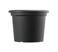 Vaso Geo De 30 Cm 1976 Antracita Gris Euro 3 Plast