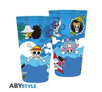 Vaso Grande ABYstyle One Piece Calaveras 400 ml - Aventura y Estilo