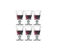 Vaso grande La Rochere Bee de 16 cm con tallo de 35 cl, juego de 6