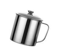 Vaso grueso de una sola capa con tapa y tratamiento moderno de acero inoxidable taza de viaje para la taza aislada espesada de acero inoxidable profesional de una sola capa