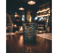 Vaso Hobstar 350ml Verde - Set 6 Unidades - Diseño Premium y Elegante - Vidrio Resistente y Duradero