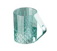 Vaso Invertido para Cepillo de Dientes - Vaso de Lavado Acrílico Transparente con Asa, Capacidad de 300 ml, Diseño Ligero | Práctico soporte para enjuague bucal y lavado de cara para estudiantes en ca