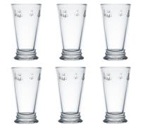 Vaso Largo De Bebida La Rochere Bee - 460ml - Hecho En Francia - Juego De 6