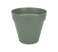 Elho Loft Urban Round 30 - Macetero por Exterior - 100% Plástico Reciclado - Ø 28.5 x H 26.0 cm - Verde/Pistache Green