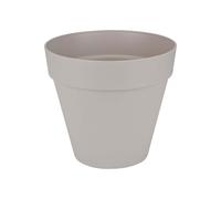 Vaso Loft Urban Redondo Con Ruedas 40 Gris Cálido Elho