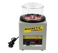 Vaso magnético 250 W 2000 rpm máquina pulidora de joyas Mini Finisher Máquina con función de tiempo, para metales ligeros, metales no ferrosos para pulir superficies, biselar, recortar, descalcificar,