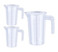 Vaso medidor, 50 + 50 + 250 ml, plástico, vaso medidor, cocina, vaso medidor, plástico, vidrio, comida seca, perro, transparente, dosificador, detergente líquido, cocina, cuenco, taza medidora, taza