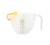 Vaso medidor de filtro de gran capacidad con huevo graduado, vaso batidor de plástico líquido, taza batidora de huevos, para hornear, colador de arroz 061275