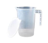 Vaso medidor de plástico con tapa, vaso medidor transparente for mediciones precisas, 5000/3500/2000/1000/500/250/100ml(100ml)