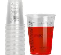 Vaso medidor de resina epoxi, vaso mezclador de pintura,reutilizable,mezclar líquidos, resinas y pigmentos, con escala, 240 ml, 50 unidades